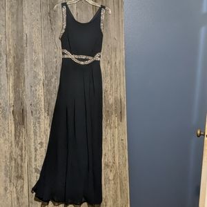 Spenser size 10 party formal dress Navy Rhinestone